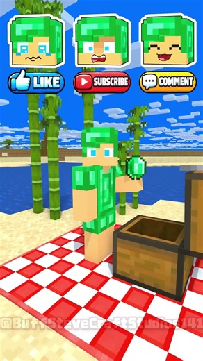 Emerald JJ and Emerald JJ Sister Which Emotion is It?🥺😧😄- Minecraft Animation #maizen #shorts