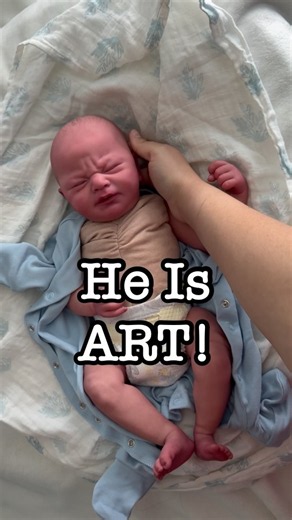 He has my heart 🥰 #reborndoll #rebornboxopening #dolls #reborns #art #realisticart #siliconebaby