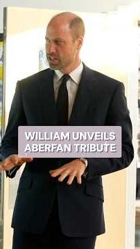 Prince William unveils the Aberfan Memorial Tree at Ynysowen Community Primary School