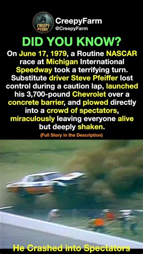 Steve Pfeiffer Crashes into Spectators