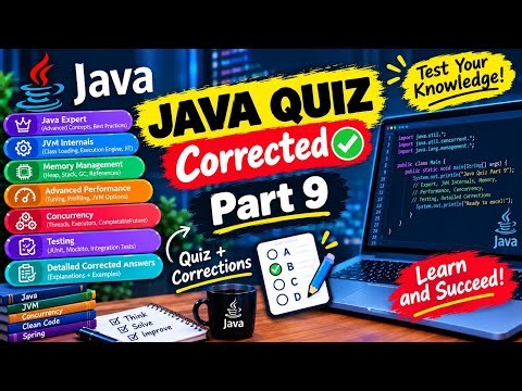 🔥Java Quiz—50 Questions with Answers| Expert Java٫Memory Performance,Advanced& JVM Internals|Part 9
