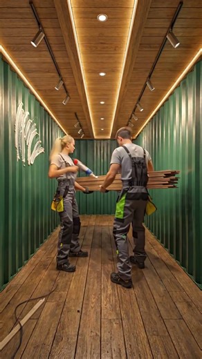From Empty Container to Luxury Underground Room #containerconversion #satisfying #construction