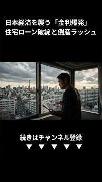【日本崩壊】金利爆発で住宅ローン月5万円増…物価高騰の罠から生き残る衝撃の真実 (Shorts)