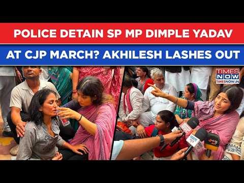 Cockroach Janta Party March To Parliament: Police Detain SP MP Dimple Yadav? Akhilesh Lashes Out