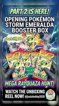 Opening Pokemon Storm Emerald Japanese Booster Box Part:2 #pokemon #stormemeralda #rayquaza #packs