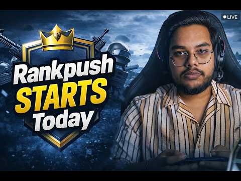 RANKPUSH STARTS TODAY !!| BGMI LIVE | JDisLIVE | #vsall #bgmilive