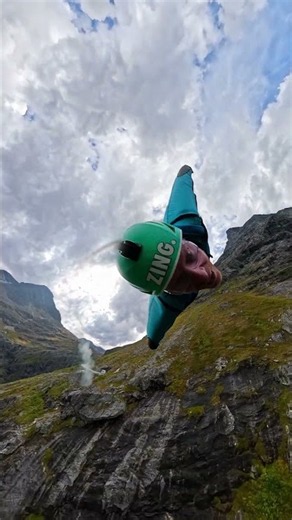 Wingsuiting Down a Norwegian Road 🎬 Amber Forte + Espen Fadnes #GoPro
