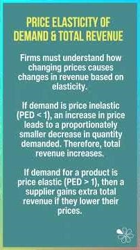 PED and Total Revenue: Key Relationship Explained I 60 Second Economics
