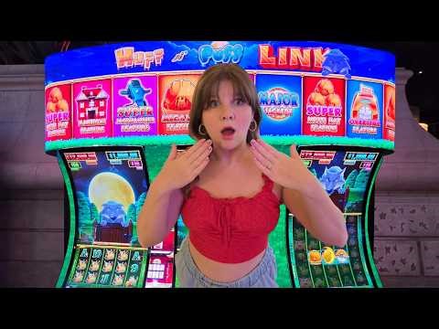 Las Vegas Premiere of the NEW Huff N' Puff Link Slot Machine!