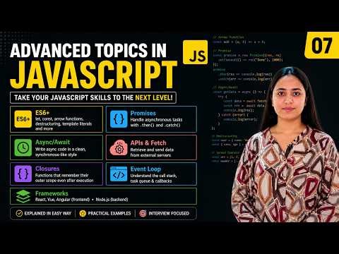 Advanced JavaScript Topics Explained 🔥 | ES6, Promises, Async Await, Closures & Event Loop