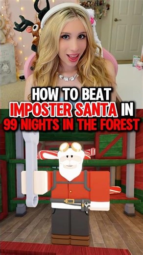 HOW To BEAT “IMPOSTER SANTA” in 99 NIGHTS IN THE FOREST on ROBLOX! 🎅🦌