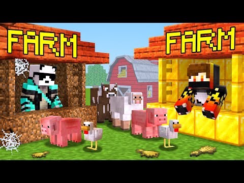 POOR vs RICH Animal Farm Battle in Minecraft !!!