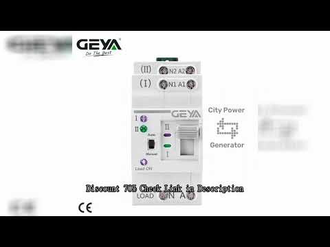 GEYA G2R Din Rail 2P ATS Electric Switch Manual Transfer Switch 110V 220V Coil PC Type Switch City P