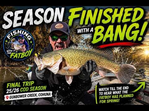 FINAL TRIP of the Murray Cod Season! | Gunbower Creek… Finished With a BANG! 💥🎣