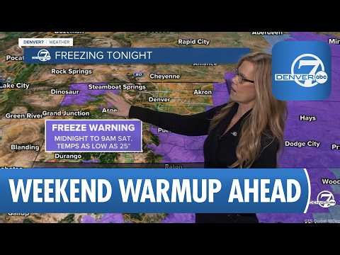 Freeze Warning Tonight, Warm Weekend Ahead