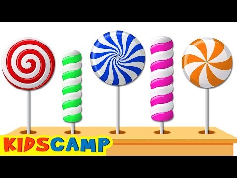 🔴 🌈 Learn Colors With Lollipops Candies Popping 🍭 | Toddler Learning Video By KidsCamp