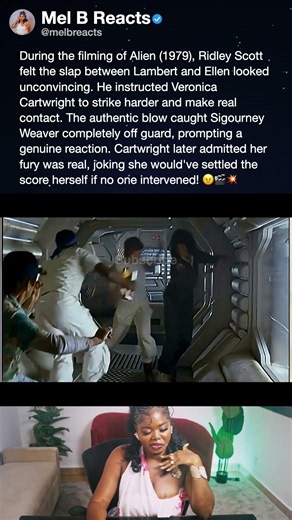 During the filming of Alien (1979), Ridley Scott felt the slap between