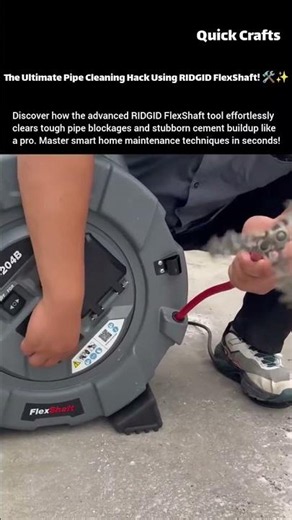 The Ultimate Pipe Cleaning Hack Using RIDGID FlexShaft! 🛠️✨