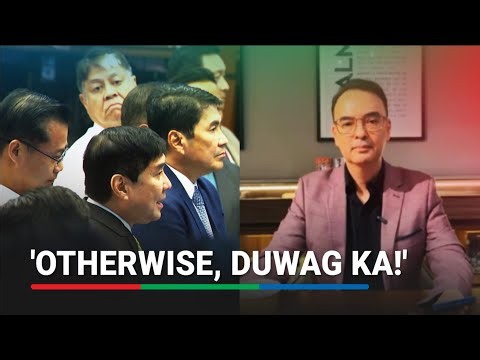 Tulfo hinamon si Cayetano: 'Kung matapang ka, pumunta ka dito bukas!'