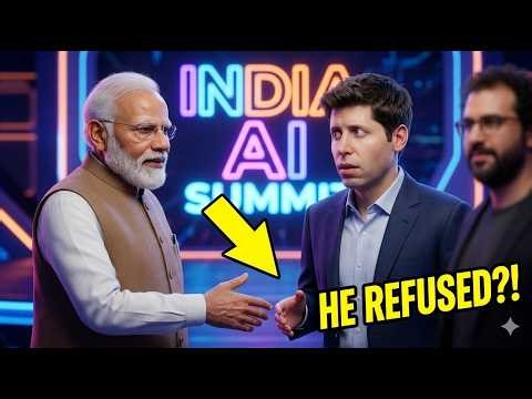 The Awkward Moment Between Sam Altman & PM Modi! 😱 Why OpenAI is SCARED of India’s AI?
