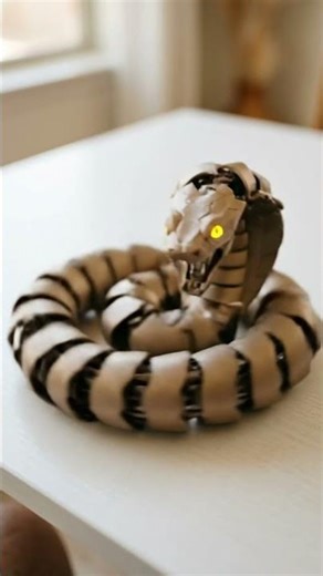 Futuristic Robo Cobra Transformation | Sci-Fi Snake Awakens 🤖 #satisfying #transformation #ytshorts