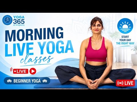 🔴 LIVE Morning Yoga for Beginners | 30 Min Full Body Yoga Workout at Home | asanas and meditation