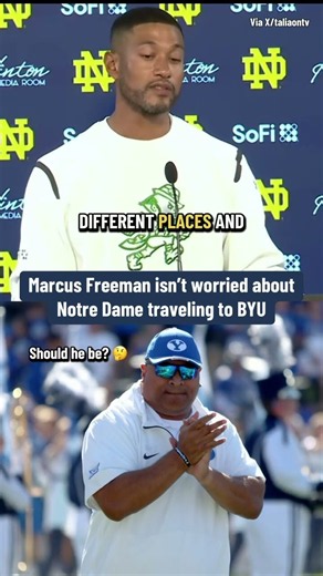 Marcus Freeman is NOT Worried About Notre Dame at BYU 😮‍💨