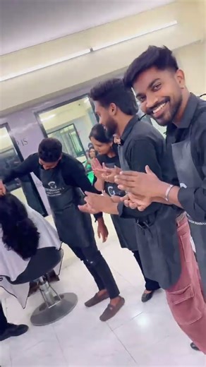 Haircut done by Neon academy student with Naitik sir guiding him. Best academy for Hair Mumbai