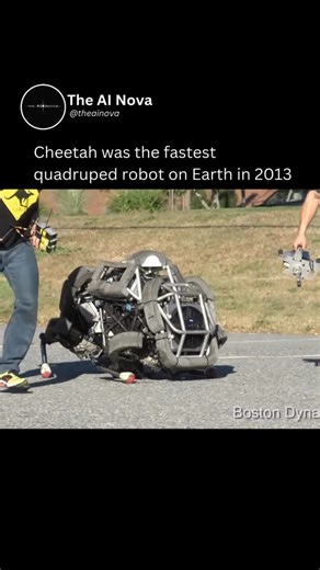 Technology | AI on Instagram: "Follow @theainova for more AI updates WildCat is a four-legged robot developed by Boston Dynamics under DARPA’s M3 program. Designed as an untethered evolution of the Cheetah robot, WildCat is built to operate in outdoor environments. While Cheetah once set the record as the fastest legged robot, clocking over 29 mph, WildCat has achieved speeds of up to 16 mph using bounding and galloping gaits. The long-term goal: a robot capable of hitting 50 mph across varied t