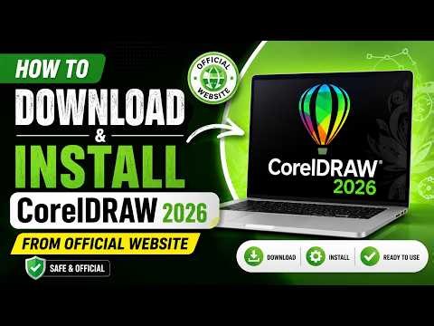 How to Download & Install CorelDRAW 2026 from OFFICIAL Website | Beginners Guide