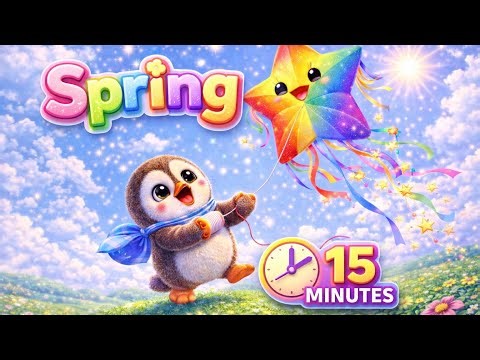 LEARN ABOUT SPRING! 🌸 ABCs, Nature & Fun Activities with Pingi Singy 🐧 15 Min Kids Lesson