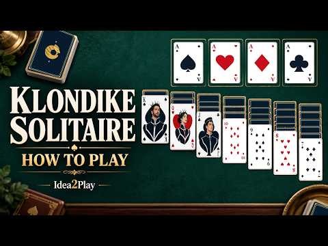 How to Play Klondike Solitaire (Draw One) | Rules & Tutorial | Idea2Play