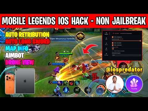 MLBB IOS HACK - MAP HACK, AUTO AIM | MOBILE LEGENDS IPHONE IPAD HACK NON JAILBREAK -AUTO RETRIBUTION