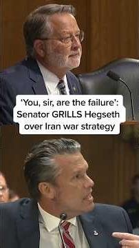 'You, sir, are the failure': Senator GRILLS Hegseth over Iran war strategy