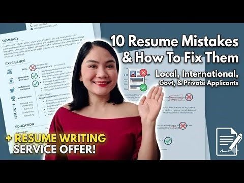 Top Resume Mistakes (2026) – Bakit Ka Nare-Reject Kahit Qualified Ka?! 🤔