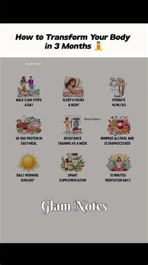 How to Transform Your Body in 3 Months 🧘#BodyTransformation #TransformIn3Months #90DayChallenge