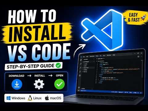 🚀 How to Install Visual Studio Code (VS Code) | Step-by-Step Guide for Beginners (2026)