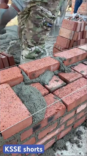 Learn Bricklaying Techniques Like a Professional 🧱🏗️ #Construction #Masonry