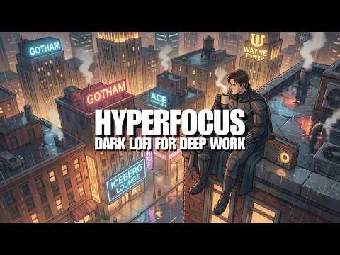 Unlocking Peak Performance 🦇 Gritty Dark Lofi Beats | Deep Focus & Study Ambient | 1 Hour Mix