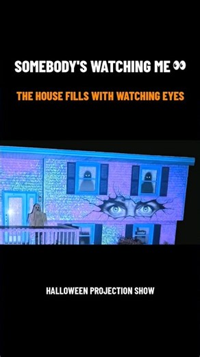Every Window Is Watching You 👀 Halloween House Projection