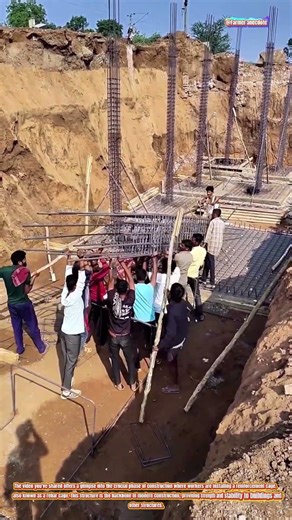 Constructing the Backbone: Installing the Reinforcement Cage