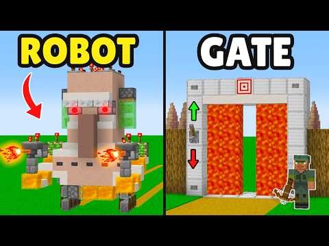 ‼️WORLD'S Safest/Smart VILLAGE Build Hacks! [Minecraft]