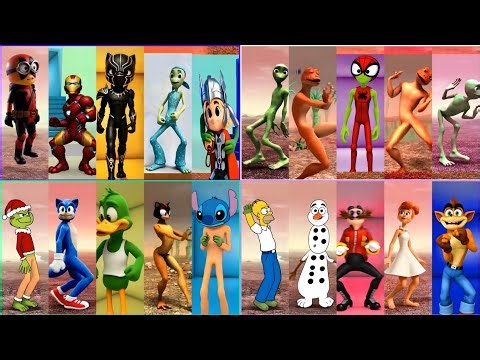 Alien Dance Battle Remix 🎶🕺 20 Epic Characters Go Viral!