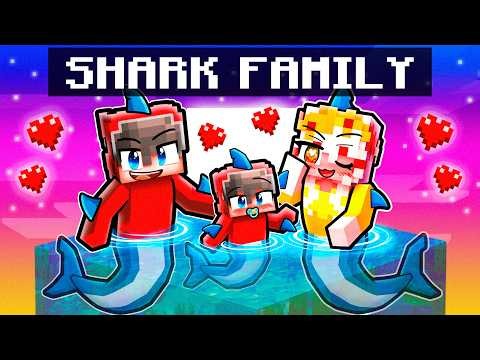 Having a SHARK Family in Minecraft!