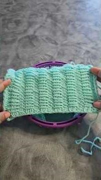 #loomknit #stitches The Double Mock Ribbing Pattern #loomahat beginner step by step #loomahat