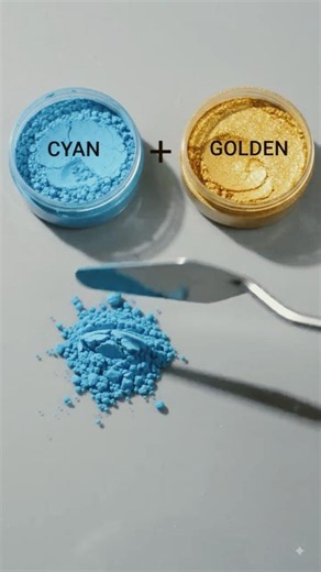 🎨 Cyan + Brown Color Mixing ASMR | Satisfying Paint Transformation