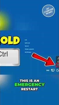 Windows Frozen? Try This SECRET Emergency Restart Trick! 🖥️⚠️