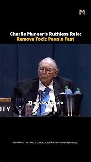 Charlie Munger's Rule for Cutting Out Toxic People #stoicism #advice