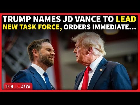 Trump Briefing | ‘I Order Immediate…’: US President Appoints Vance To Lead New Task Force | Watch