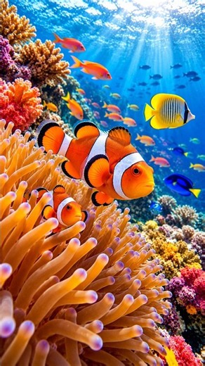 Coral Reef 4K 🐠 Wait Until the Turtle Appears